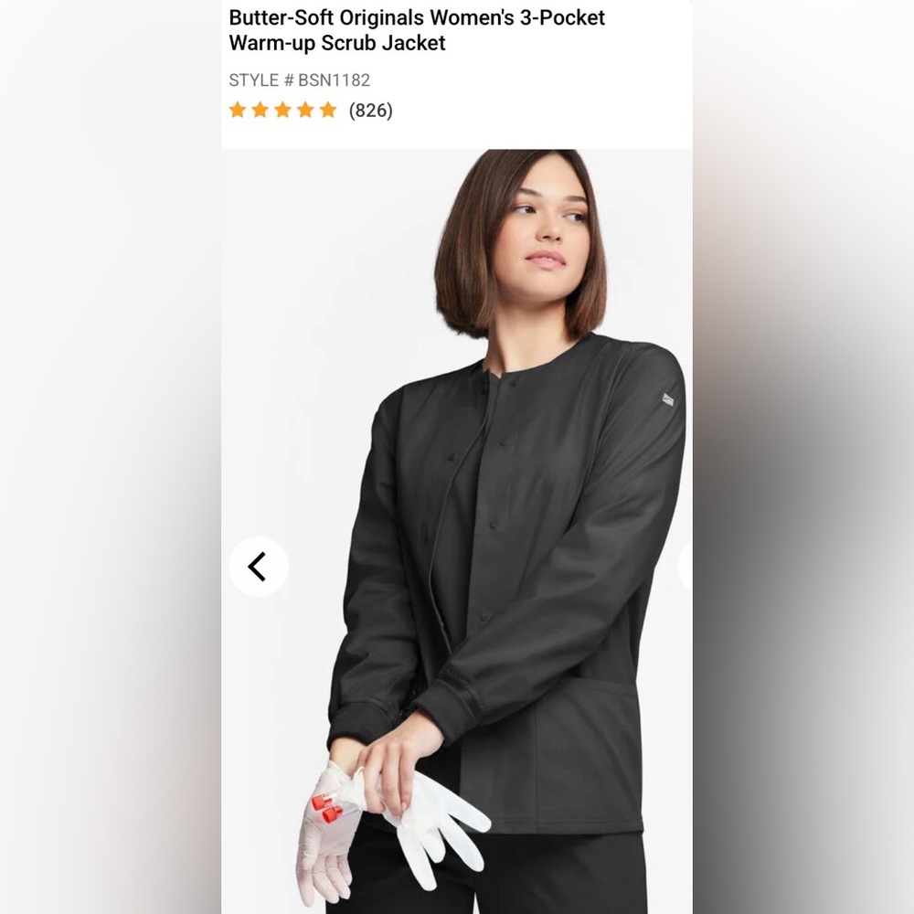 Uniform Advantage Butter-Soft Scrub Jacket, brand new
